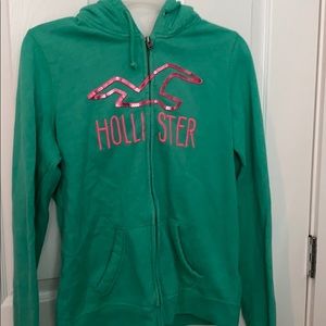 ‼️Green hollister hoodie‼️